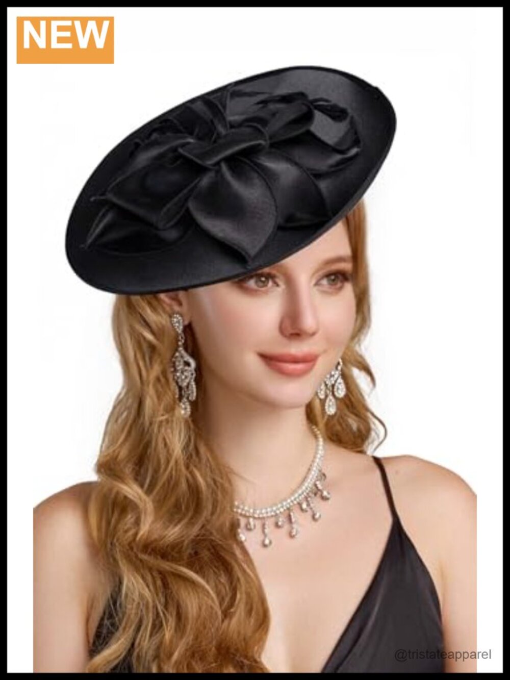 Wide Brim Flower Feather Fascinator Derby Tea Party Headband